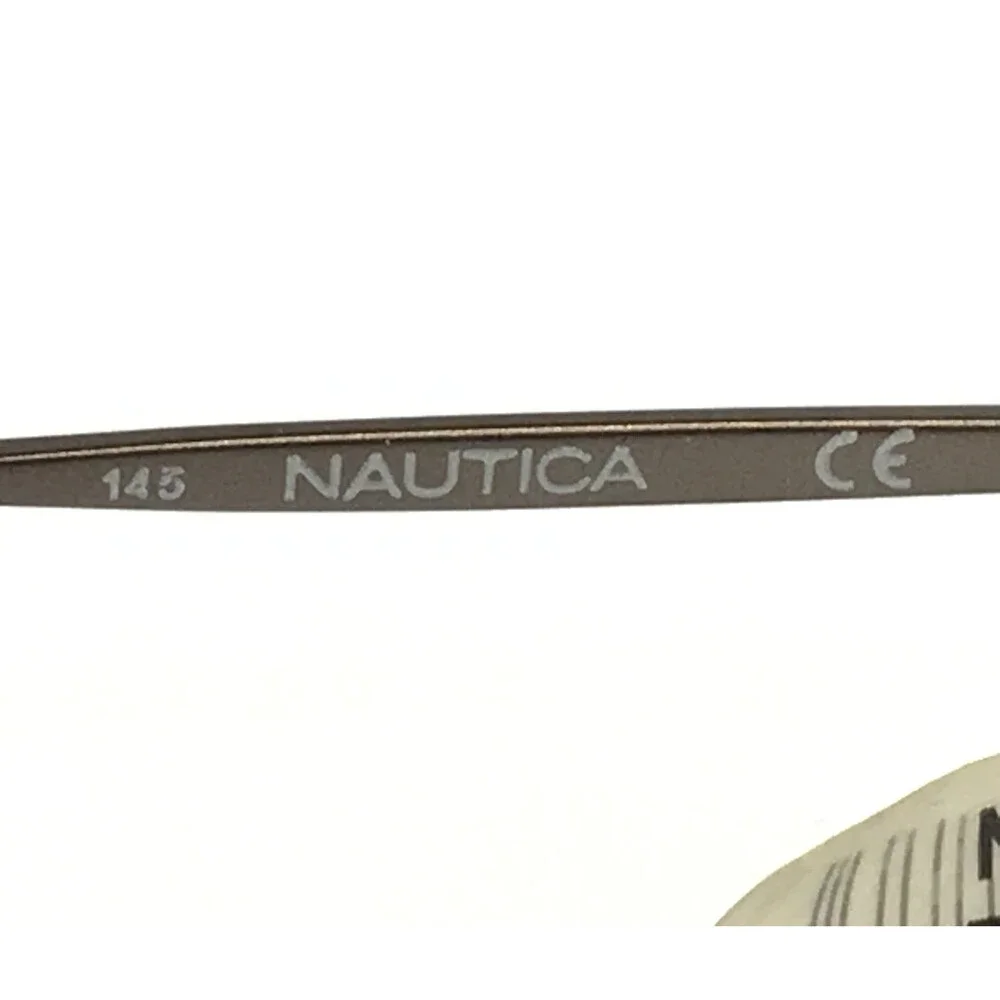 Nautica Eyeglasses Frames N8134 412 Shiny Navy Rectangle Full Rim 54-18-145